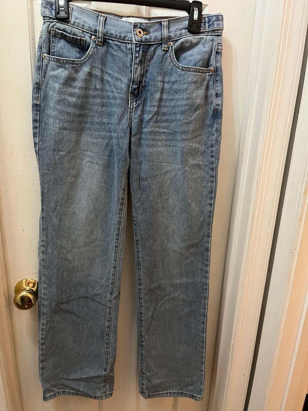 Fashion Nova Jeans Size 5 Light Wash Straight Leg Cotton